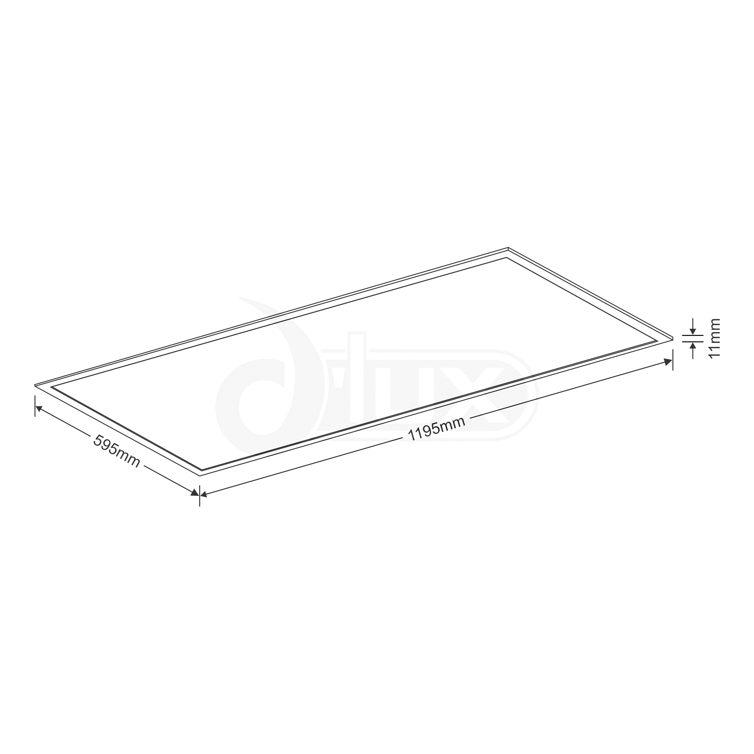 Piano 126 OP Recessed Ceiling Luminaires Dlux Square/Rectangular Recess Ceiling